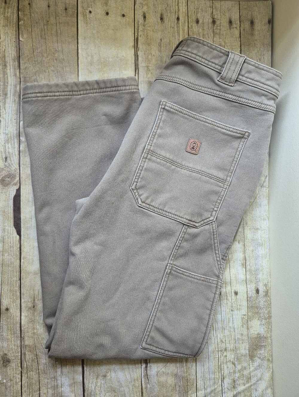 Coleman Men's Khaki Insulated Work Pants/ Jeans - 34/30